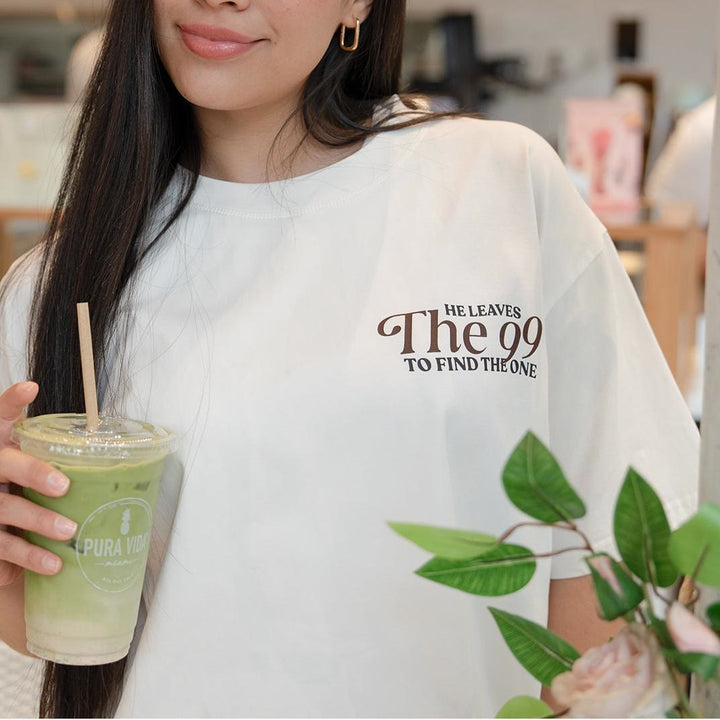 Christianartworkshop He Leaves the 99 to Find the One T-shirt - image 7