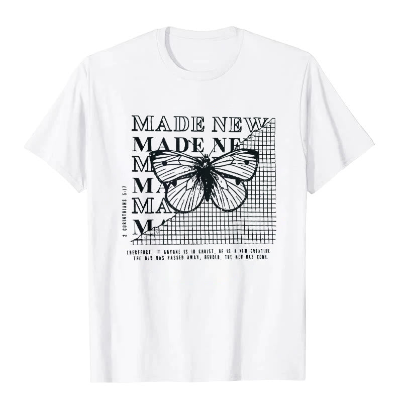 Christianartworkshop Made New T-shirt - White - 2XL - image 0