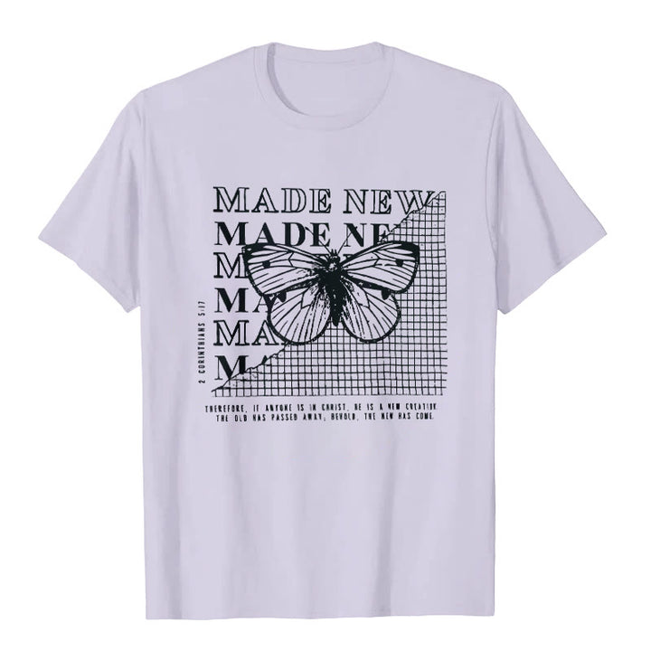 Christianartworkshop Made New T-shirt - Purple - 2XL - image 5