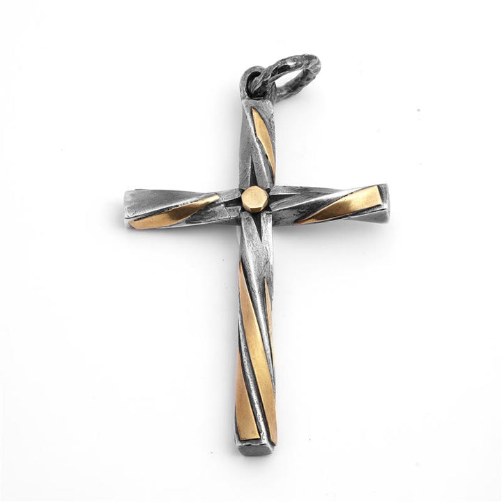 Christianartworkshop 925 Sterling Silver Spiral Cross Necklace: A Modern Tribute to Faith - image 4