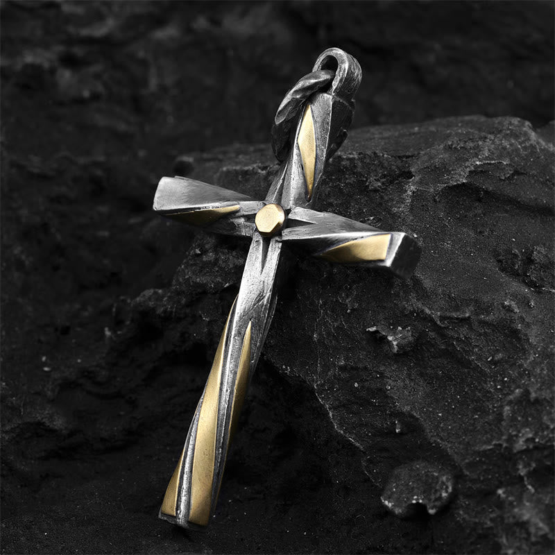 Christianartworkshop 925 Sterling Silver Spiral Cross Necklace: A Modern Tribute to Faith - image 5