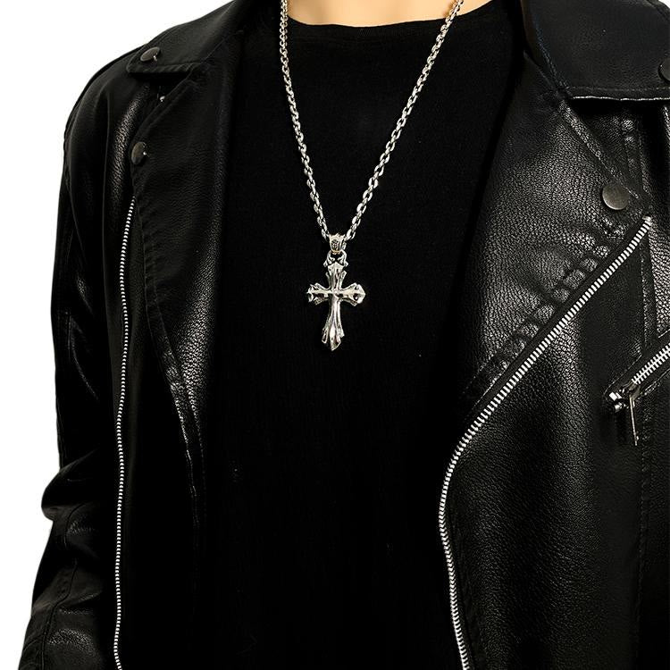 Christianartworkshop 925 Sterling Silver Modern & Minimalist Crucifix Necklace: Simple Design for the Devout - image 2