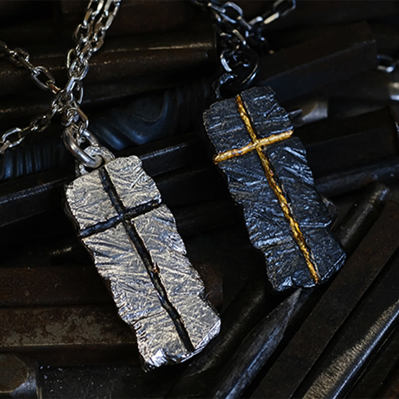 Christianartworkshop 999 Sterling Silver Vintage & Classic Cross Necklace: Symbol of Faith with Retro Allure - White - image 0