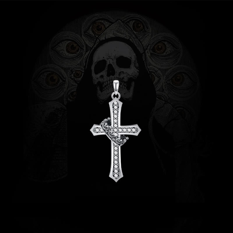 Christianartworkshop 925 Sterling Silver Cross & Crown Necklace: A Blend of Divinity and Royalty - image 5