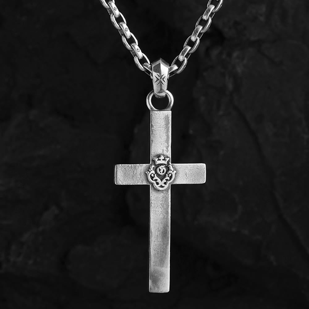 Christianartworkshop 925 Sterling Silver Classic & Minimalist Cross Necklace: A Subtle and Sacred Symbol of Faith - image 1