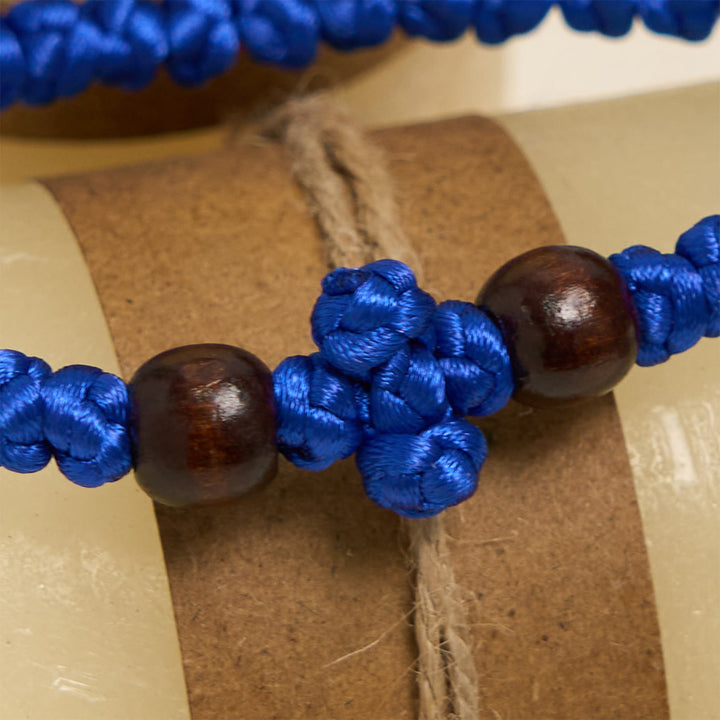 Christianartworkshop Blue & Black Cross - Knot String Bracelet: A Token of Faith - image 6