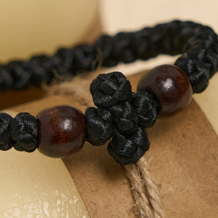 Christianartworkshop Blue & Black Cross - Knot String Bracelet: A Token of Faith - image 8