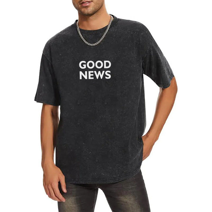 Christianartworkshop "For God So Loved the World" Unisex Washed T-Shirt - image 19