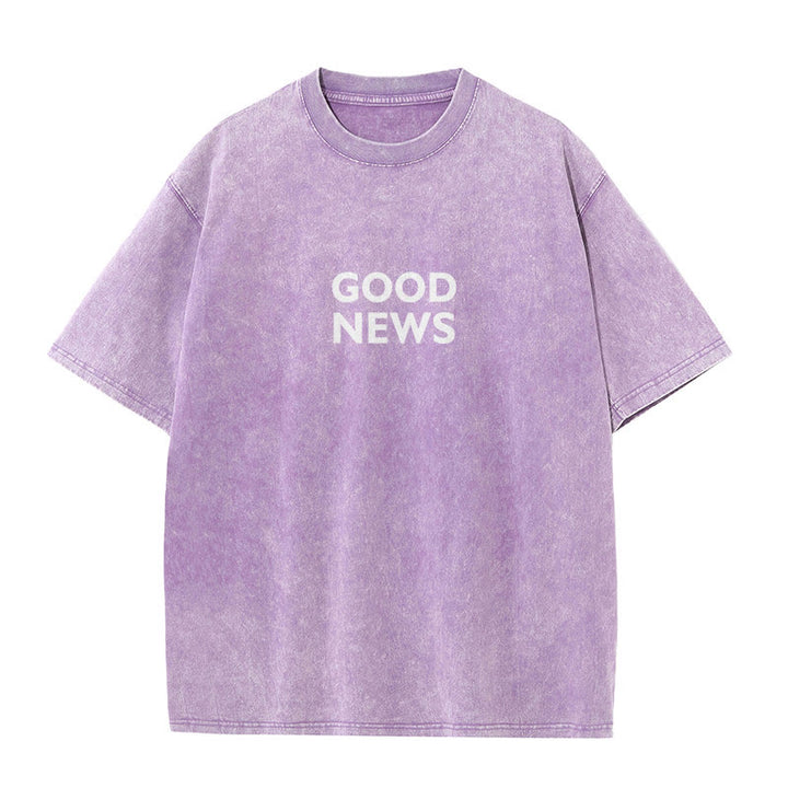 Christianartworkshop "For God So Loved the World" Unisex Washed T-Shirt - image 15