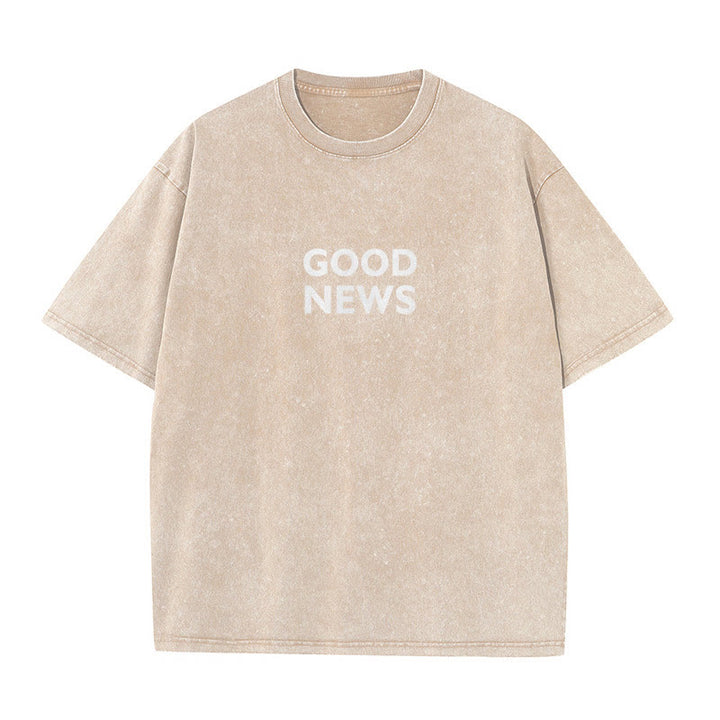 Christianartworkshop "For God So Loved the World" Unisex Washed T-Shirt - image 13