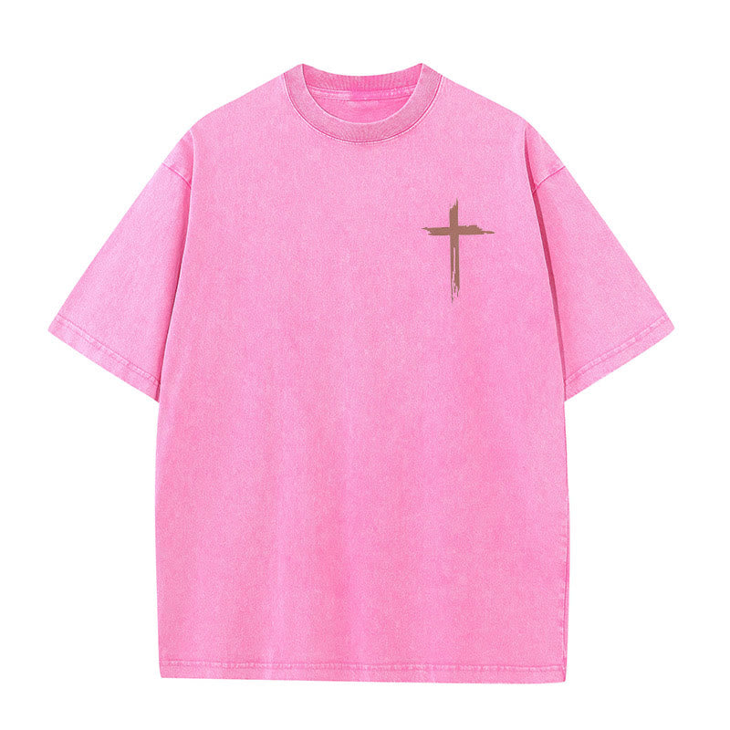 Christianartworkshop Faith - Inspired Bible Verses Unisex Washed T-Shirt - image 15