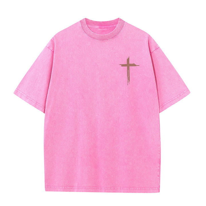Christianartworkshop Faith - Inspired Bible Verses Unisex Washed T-Shirt - image 15