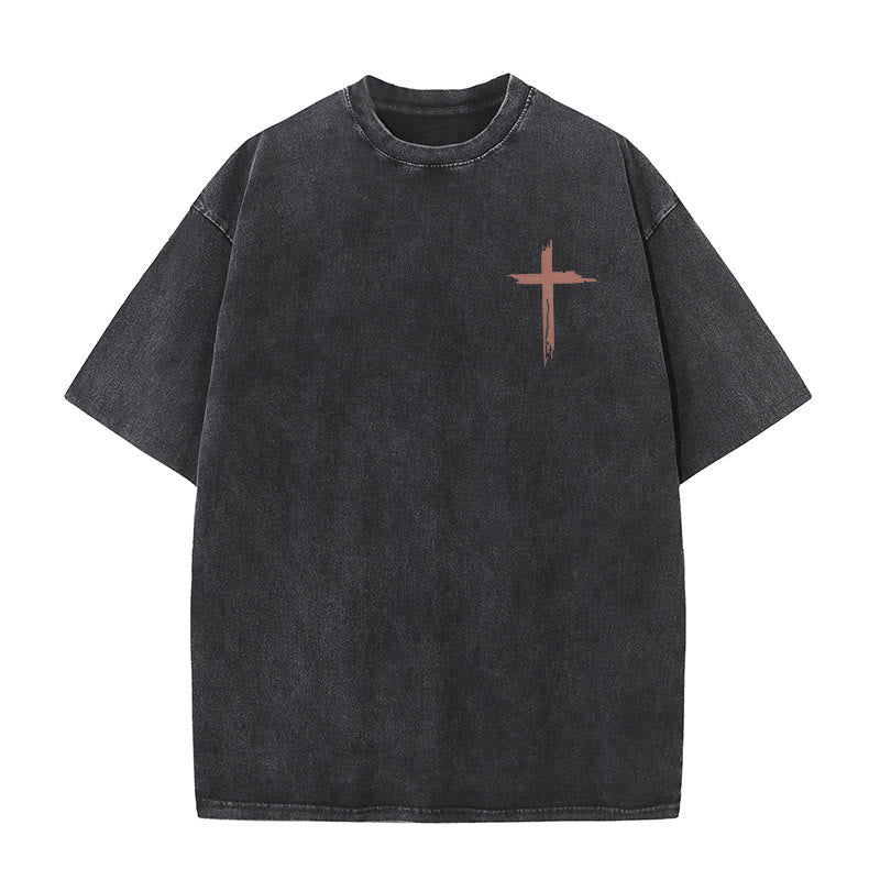 Christianartworkshop Faith - Inspired Bible Verses Unisex Washed T-Shirt - image 5