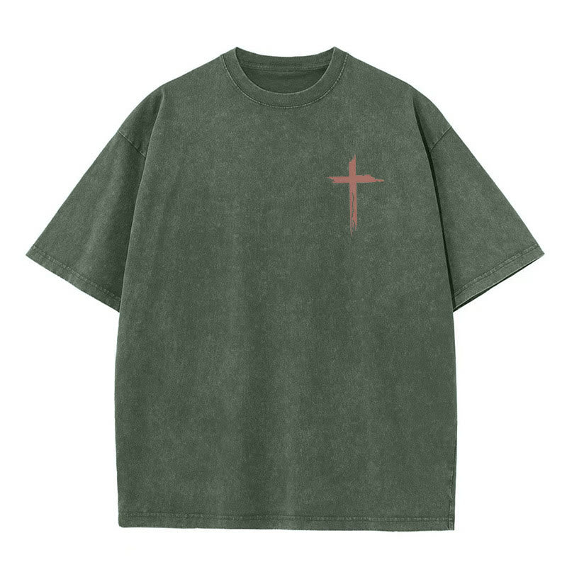 Christianartworkshop Faith - Inspired Bible Verses Unisex Washed T-Shirt - image 7