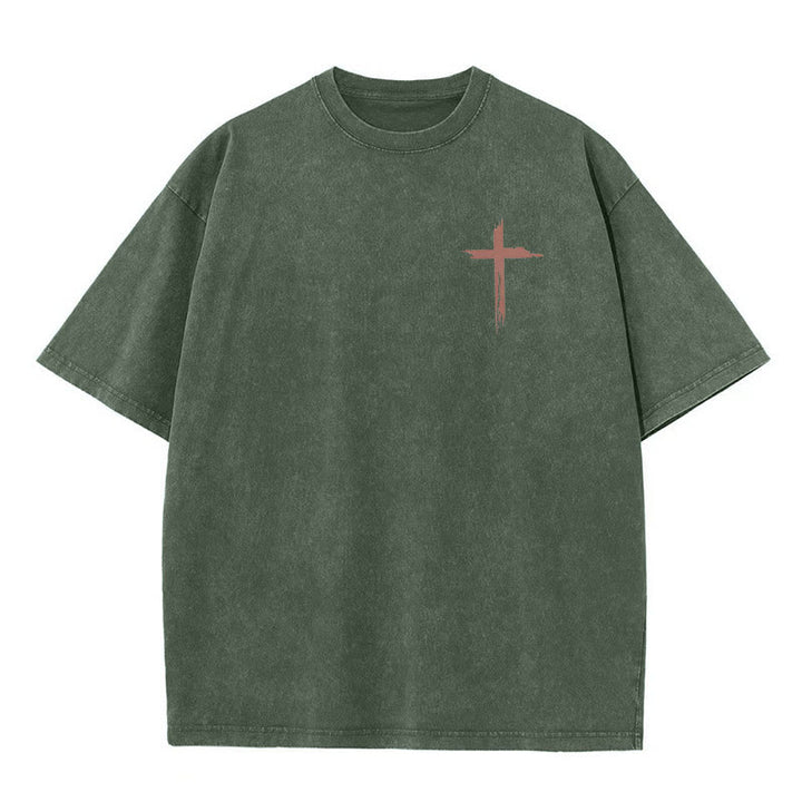 Christianartworkshop Faith - Inspired Bible Verses Unisex Washed T-Shirt - image 7