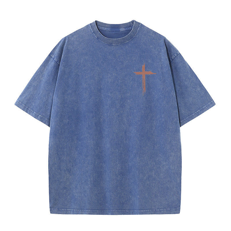Christianartworkshop Faith - Inspired Bible Verses Unisex Washed T-Shirt - image 17