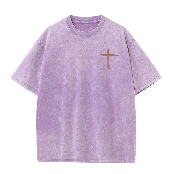 Christianartworkshop Faith - Inspired Bible Verses Unisex Washed T-Shirt - image 13