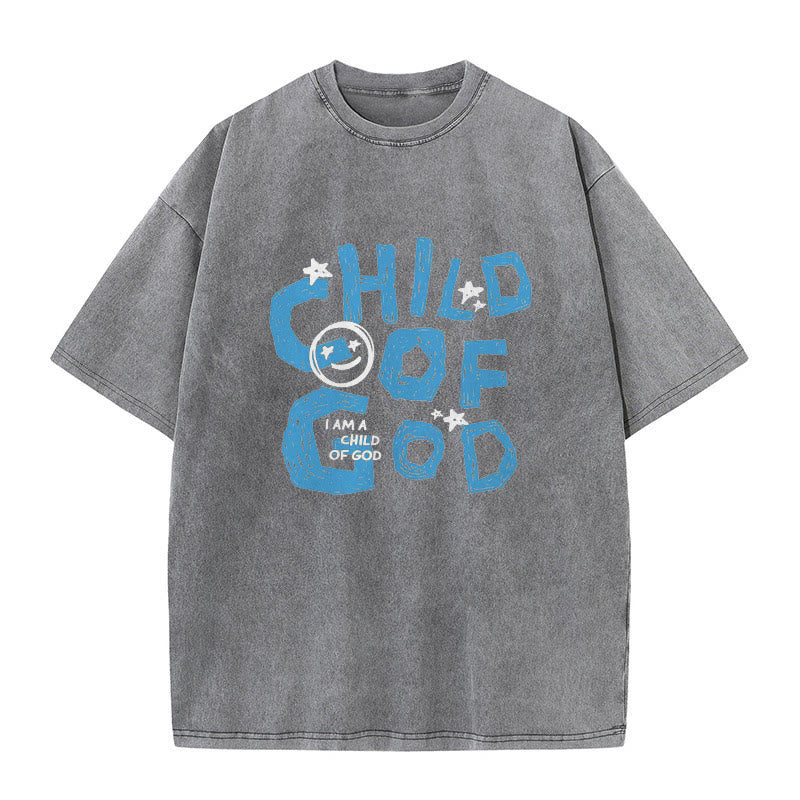Christianartworkshop Child of God Unisex Washed T-Shirt