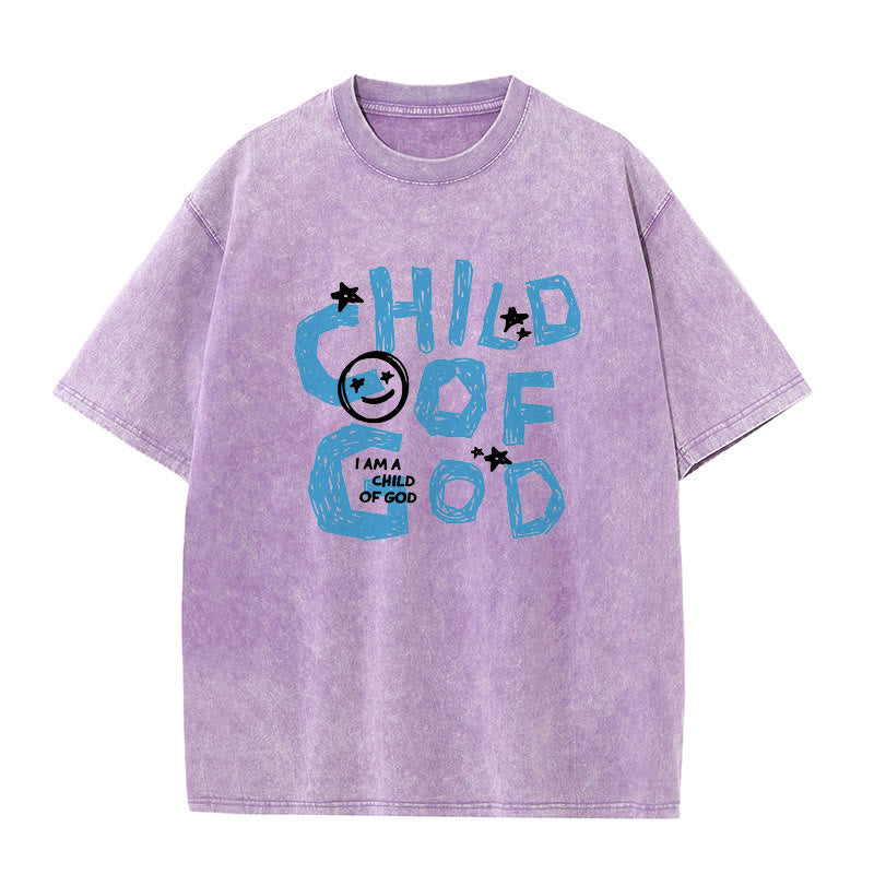 Christianartworkshop Child of God Unisex Washed T-Shirt