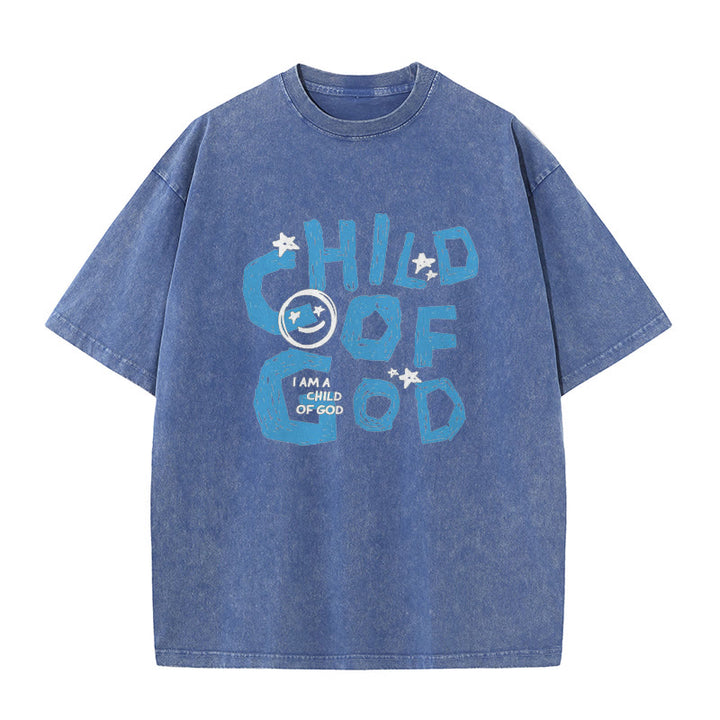 Christianartworkshop Child of God Unisex Washed T-Shirt