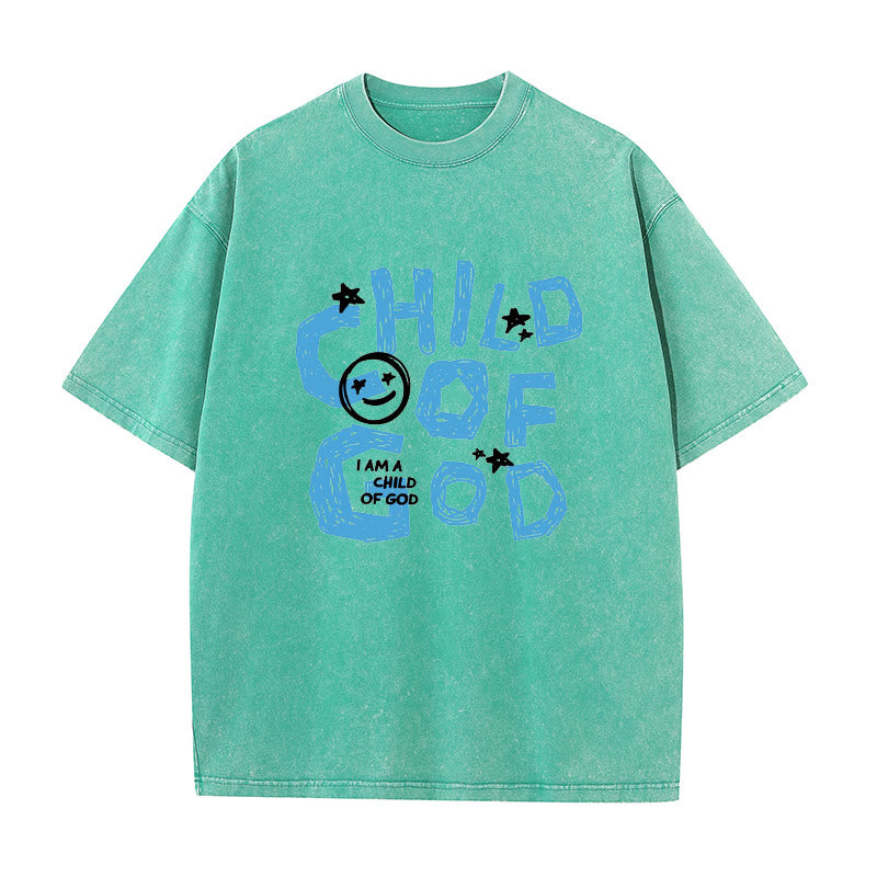 Christianartworkshop Child of God Unisex Washed T-Shirt