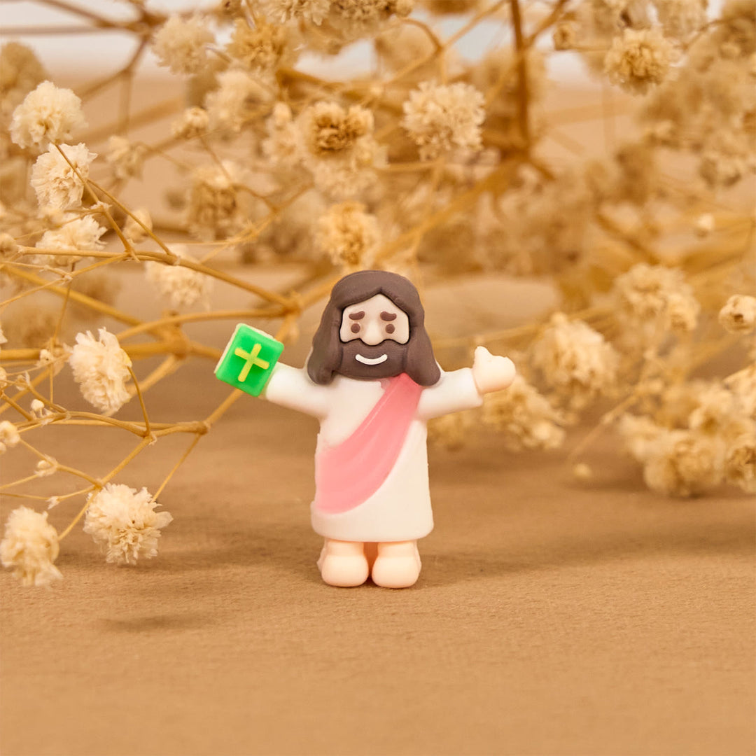 Christianartworkshop 5/10/20/30pcs Faith - Inspired Mini Jesus Figurines with Bible in Hand - image 9