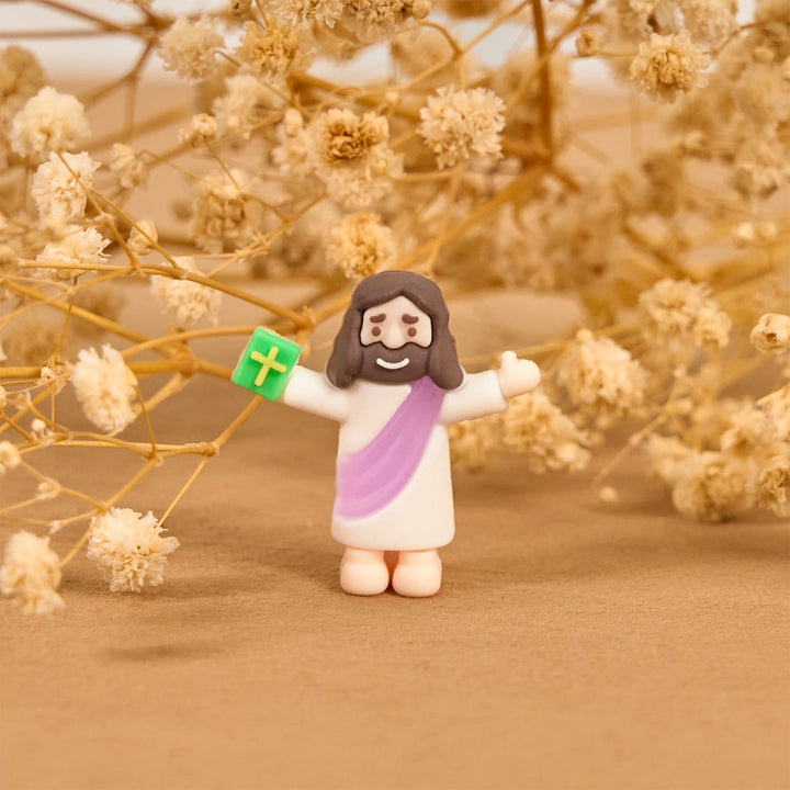Christianartworkshop 5/10/20/30pcs Faith - Inspired Mini Jesus Figurines with Bible in Hand - image 8