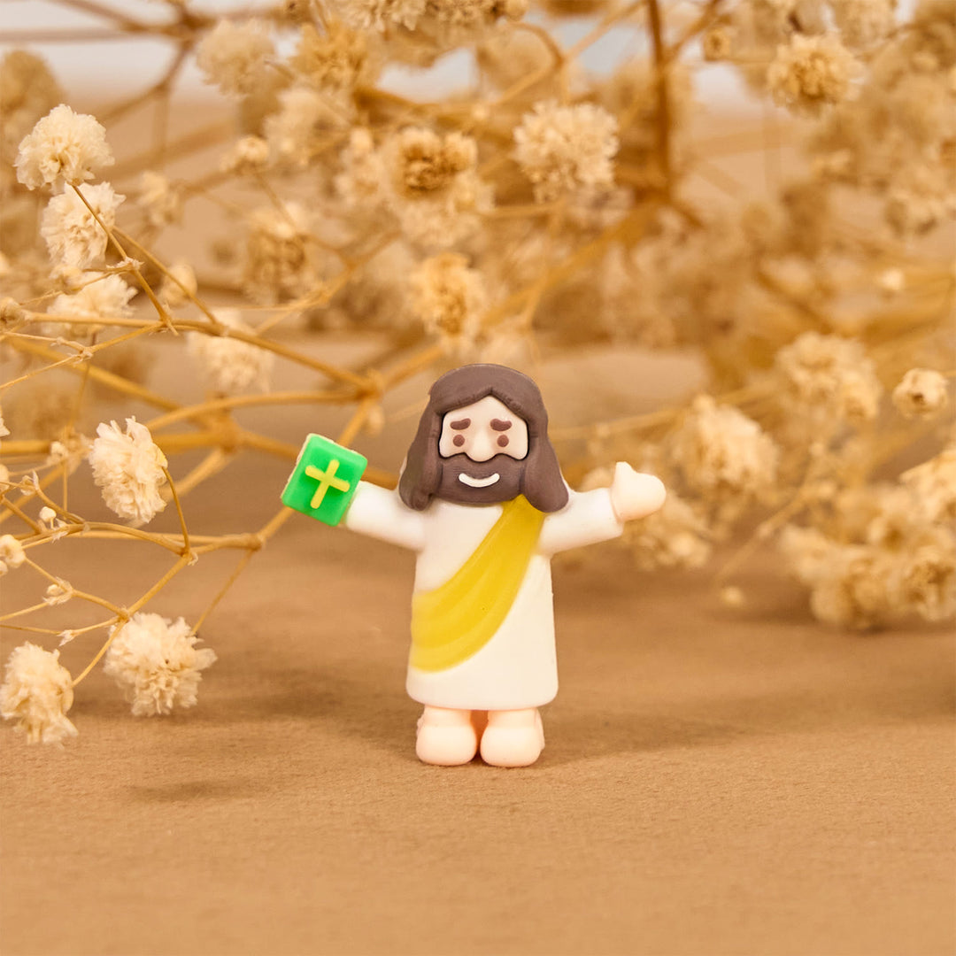 Christianartworkshop 5/10/20/30pcs Faith - Inspired Mini Jesus Figurines with Bible in Hand - image 10