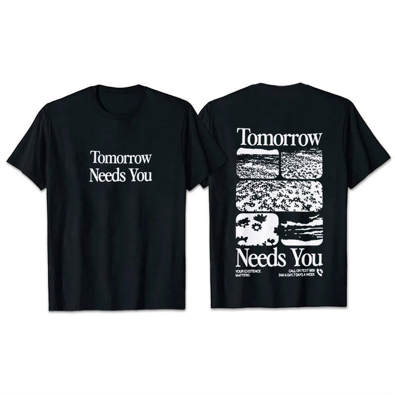Christianartworkshop Tomorrow Needs You T-Shirt - Black - 2XL - image 1