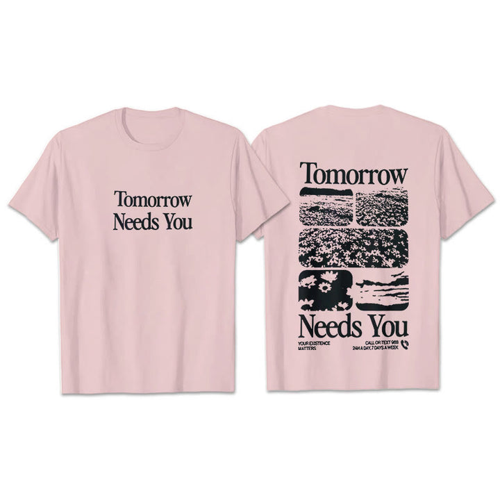 Christianartworkshop Tomorrow Needs You T-Shirt - Pink - 2XL - image 7