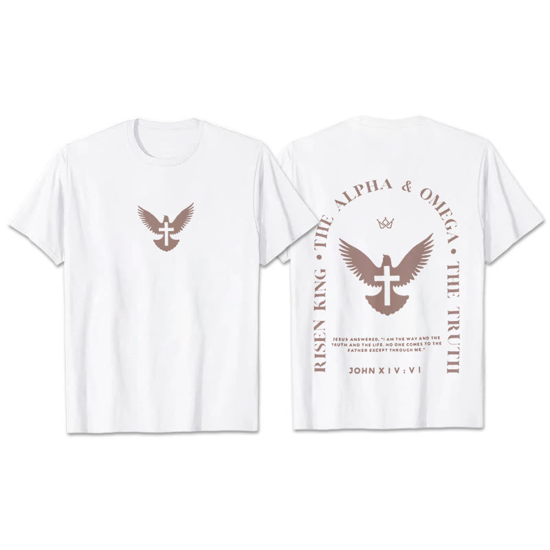 Christianartworkshop Jesus Is The Way The Truth The Life Cotton T-Shirt - White - 2XL - image 0