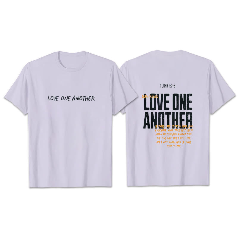 Christianartworkshop Love One Another Cotton T-Shirt