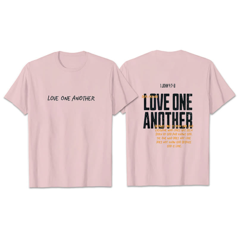 Christianartworkshop Love One Another Cotton T-Shirt