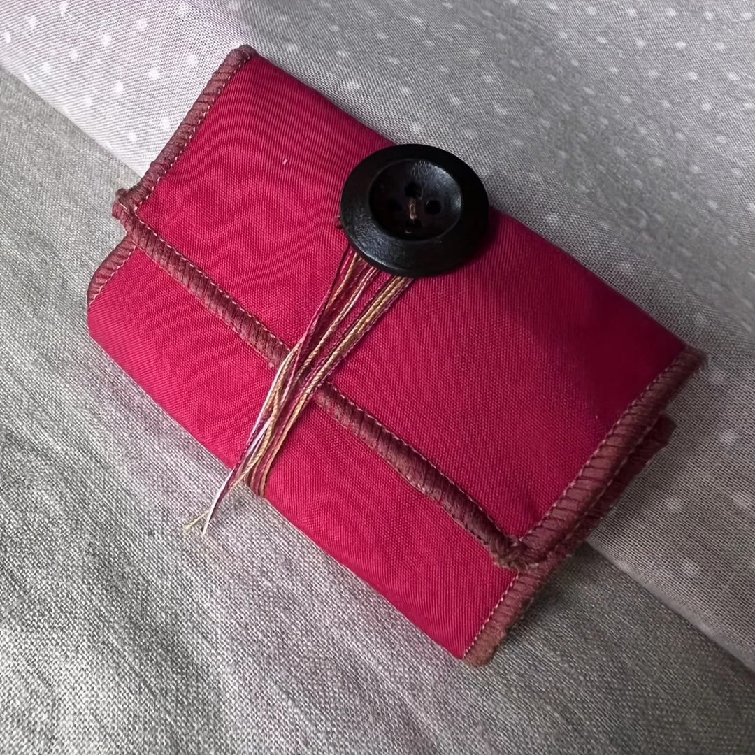 Christianartworkshop Hand-Embroidered Portable Green Pocket Shrine Cross Included Inside - image 8