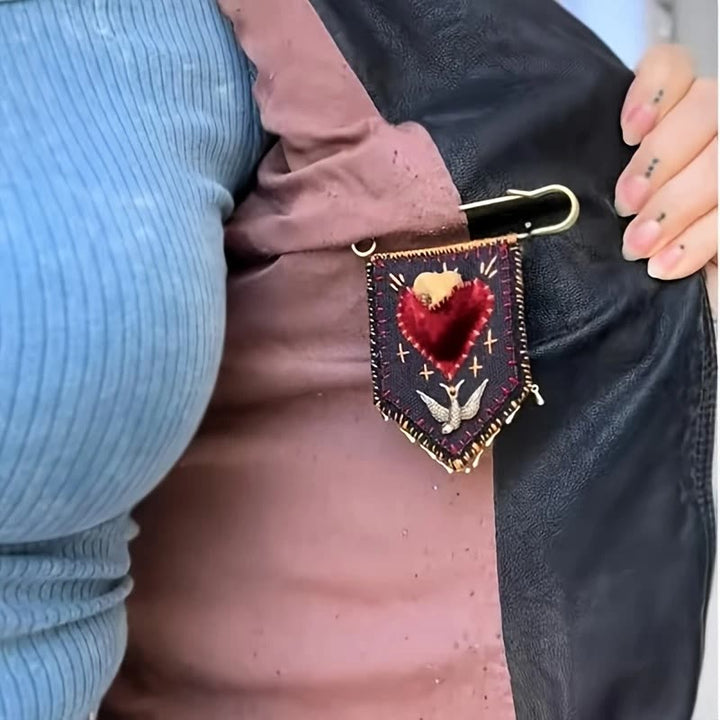 Christianartworkshop Hand-Embroidered Hope Protection Pocket Brooch - image 4
