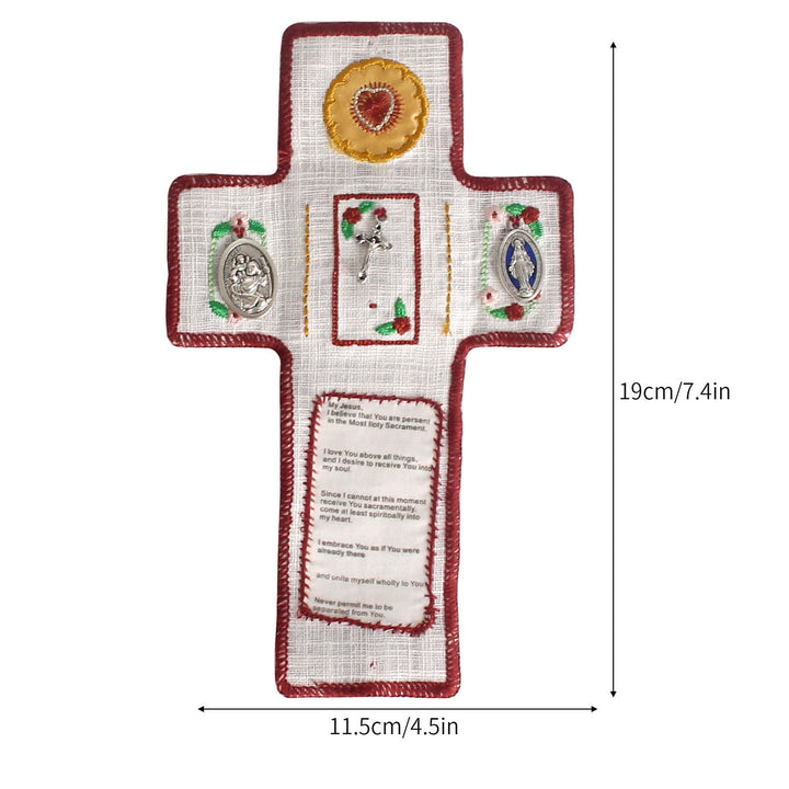 Christianartworkshop Classic Style Handcrafted Pocket Shrine with a Cross Inside