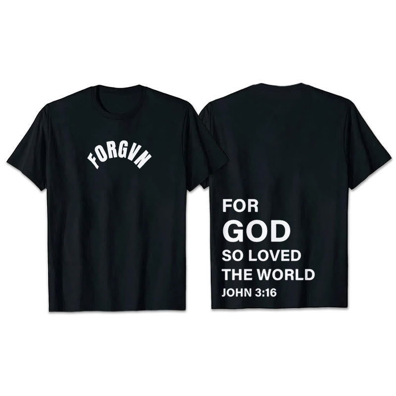 Christianartworkshop Forgvn T- Shirt - Black - 2XL - image 3