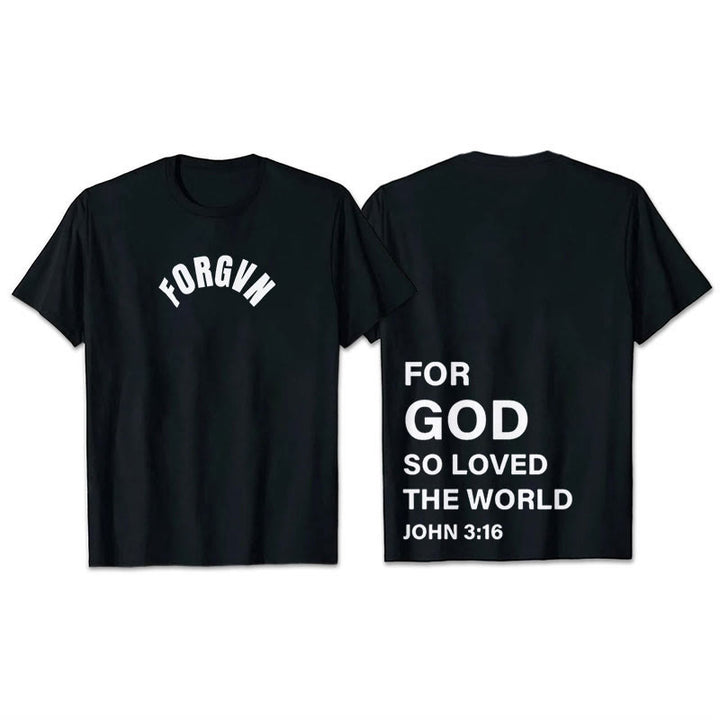 Christianartworkshop Forgvn T- Shirt - Black - 2XL - image 3
