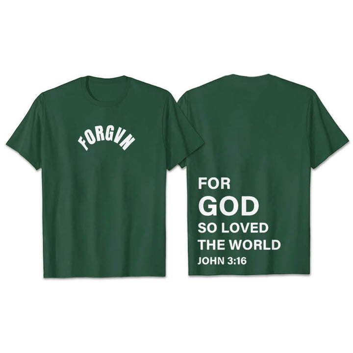 Christianartworkshop Forgvn T- Shirt - Dark Green - 2XL - image 26