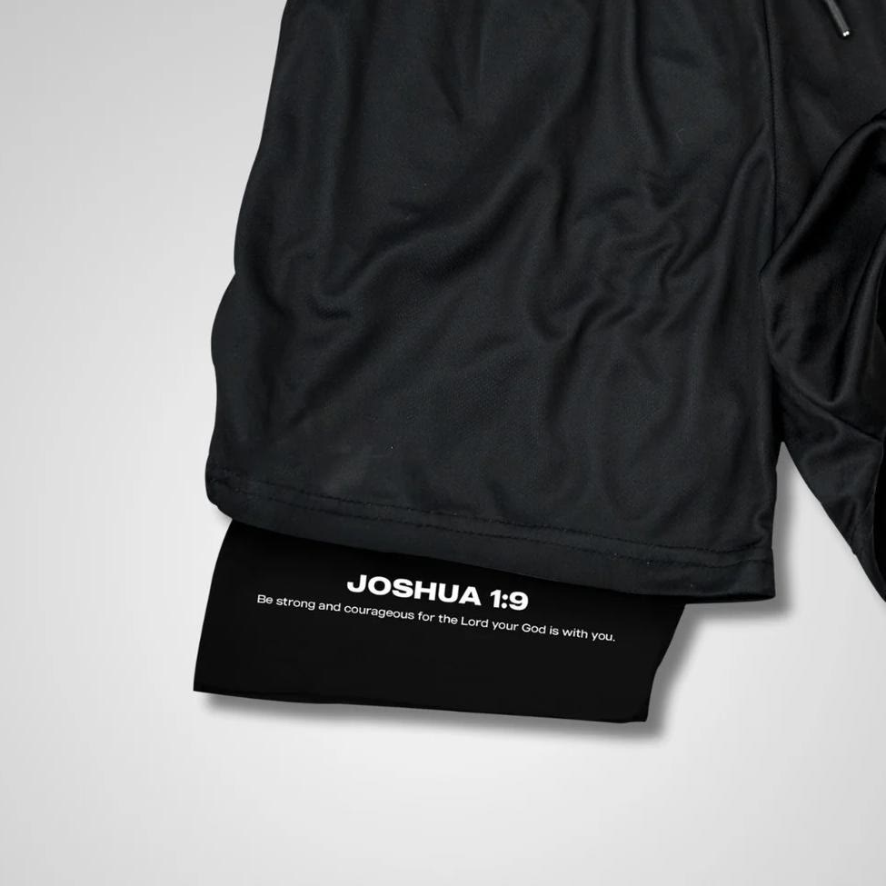 Christianartworkshop Joshua 1:9 Lion Performance Shorts
