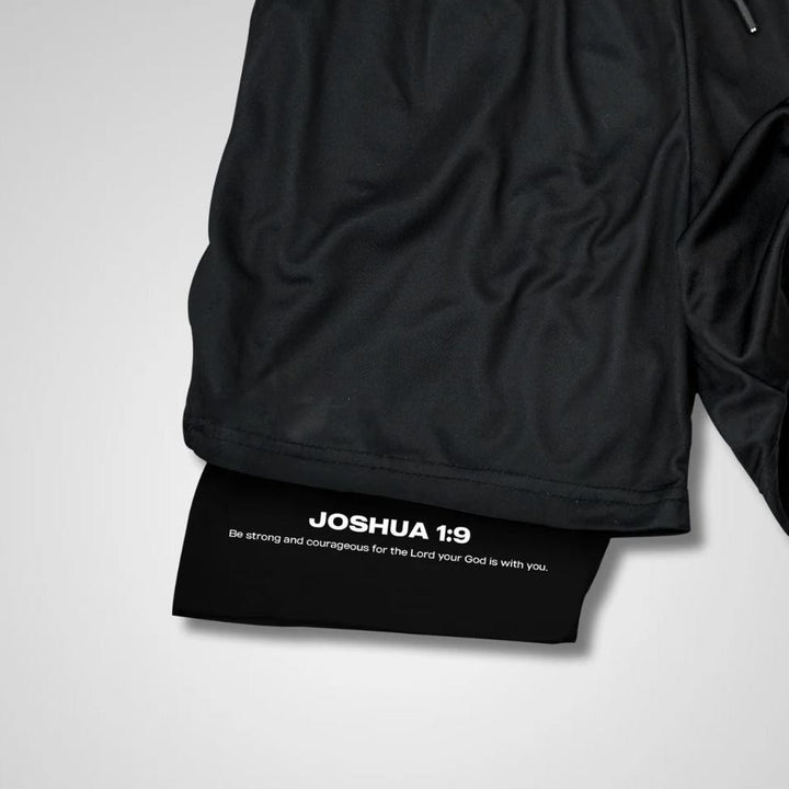 Christianartworkshop Joshua 1:9 Lion Performance Shorts