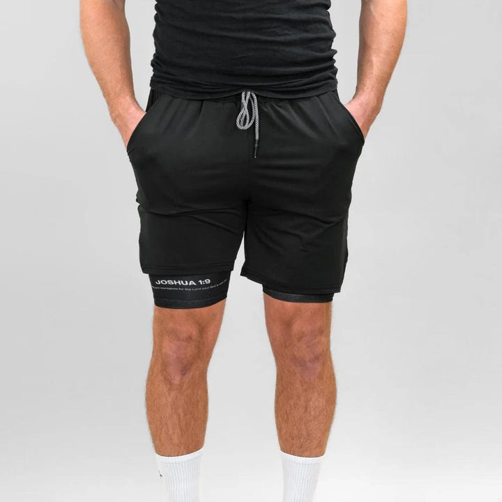 Christianartworkshop Joshua 1:9 Lion Performance Shorts