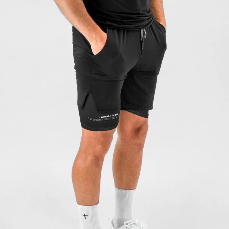 Christianartworkshop John 3:16 Cross Performance Shorts