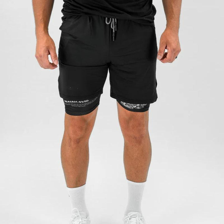 Christianartworkshop Isaiah 41:10 Angel & Devil Performance Shorts
