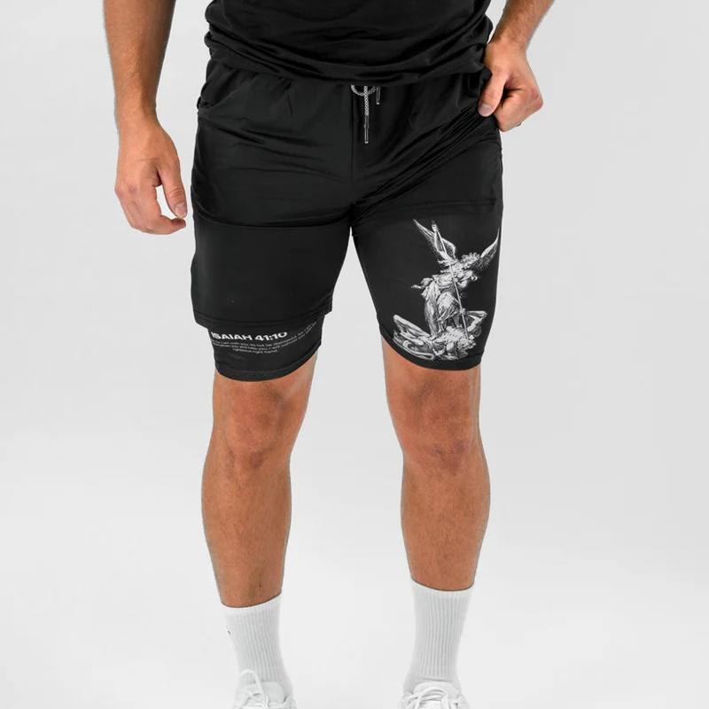 Christianartworkshop Isaiah 41:10 Angel & Devil Performance Shorts