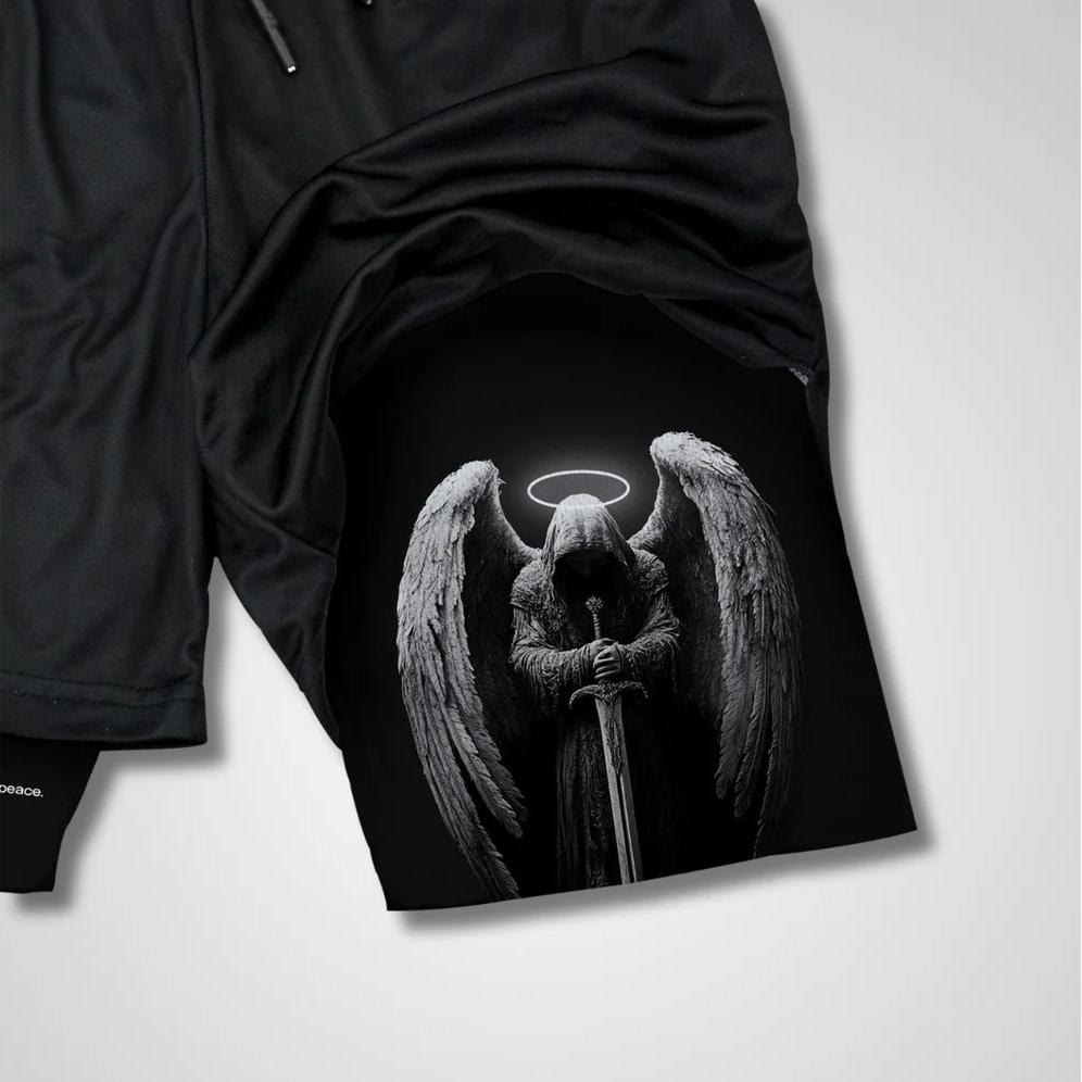 Christianartworkshop Ecclesiastes 3:8 Wings of War Performance Shorts