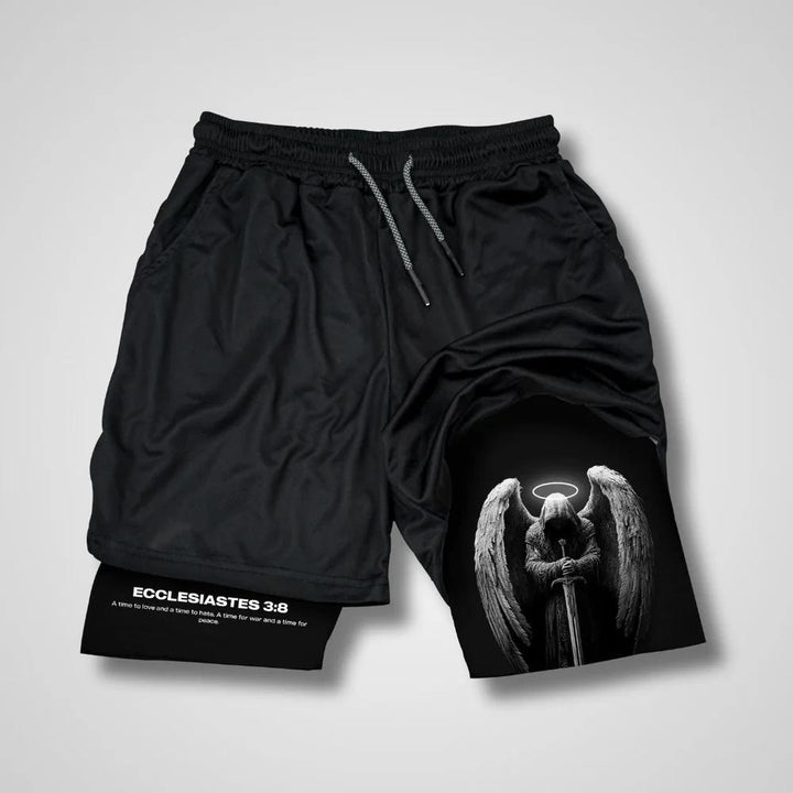 Christianartworkshop Ecclesiastes 3:8 Wings of War Performance Shorts