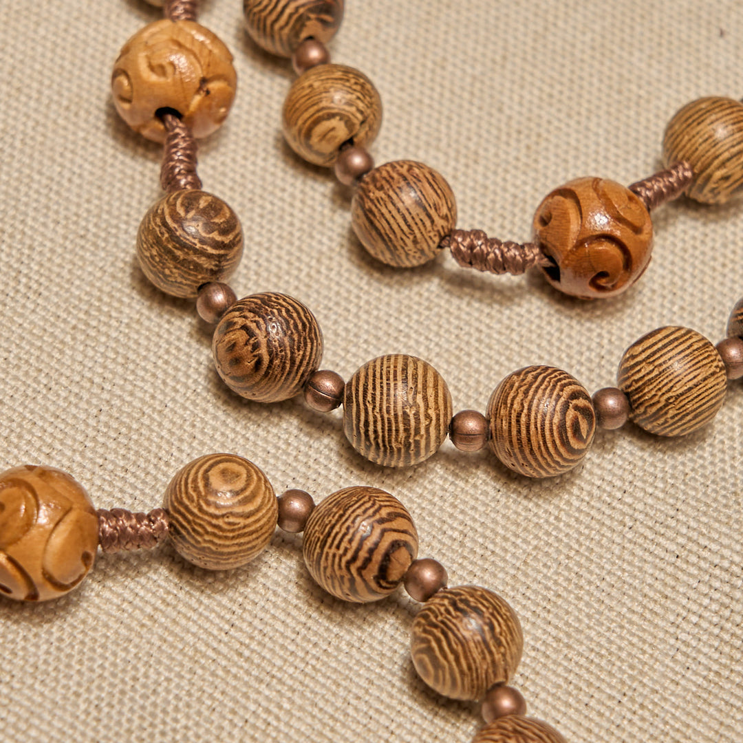 Christianartworkshop Divine Olive Wood Rosary Adorned with St. Benedict Medal & Crucifix: Sacred Devotion - image 7