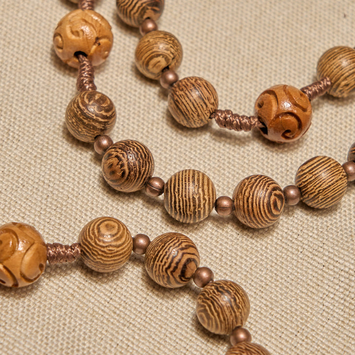 Christianartworkshop Divine Olive Wood Rosary Adorned with St. Benedict Medal & Crucifix: Sacred Devotion - image 7