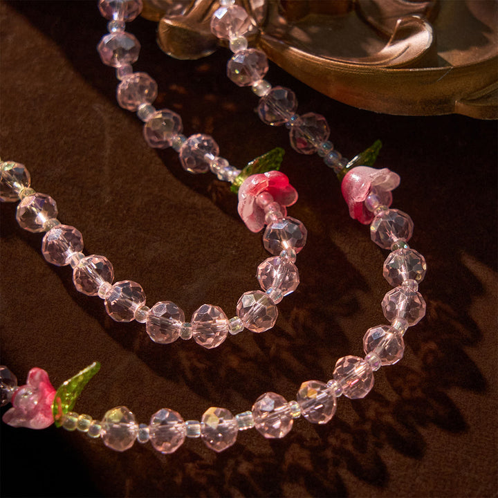 Christianartworkshop Elegant Pink Crystal Rosary with 3D Rose Beads, Silver Chalice Medal & Crucifix: Embrace Divine Grace - image 8